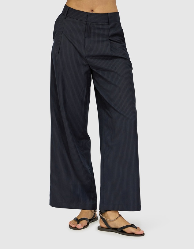 Belle & Bloom - Ready For Your Love Pinstripes Wide Leg Pant