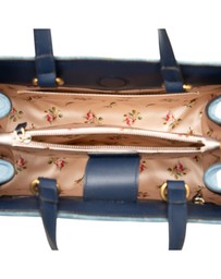 Pre-Loved by Azura Reborn - Pre-Loved Small GG Marmont Matelasse Denim Pearly Satchel