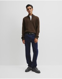 Country Road - Australian Good Earth Cotton Half Zip Knit