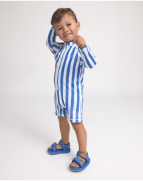 Crywolf - BABY RASH SUIT Deep Sea Stripe