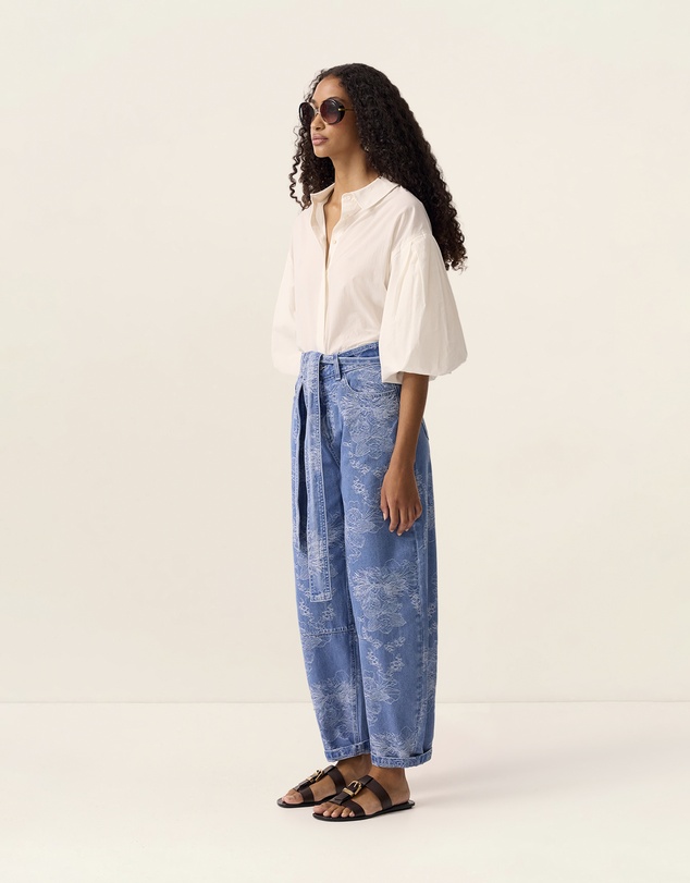 MOS The Label - Elodie Denim Barrel Pants