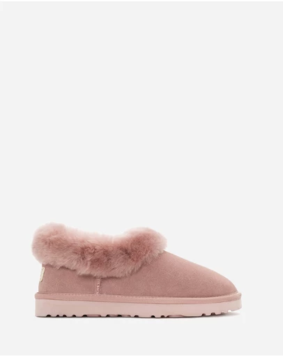 Ozwear Connection Uggs - Ugg Slippers Avery Unisex Premium Sheepskin Slippers Suede