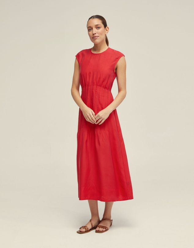 Oxford - Clementine Pin-Tuck Dress
