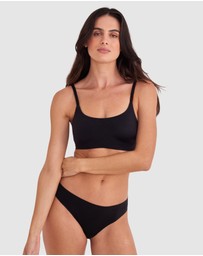 Bras N Things - Body Bliss Wirefree Scoop Bra - Black
