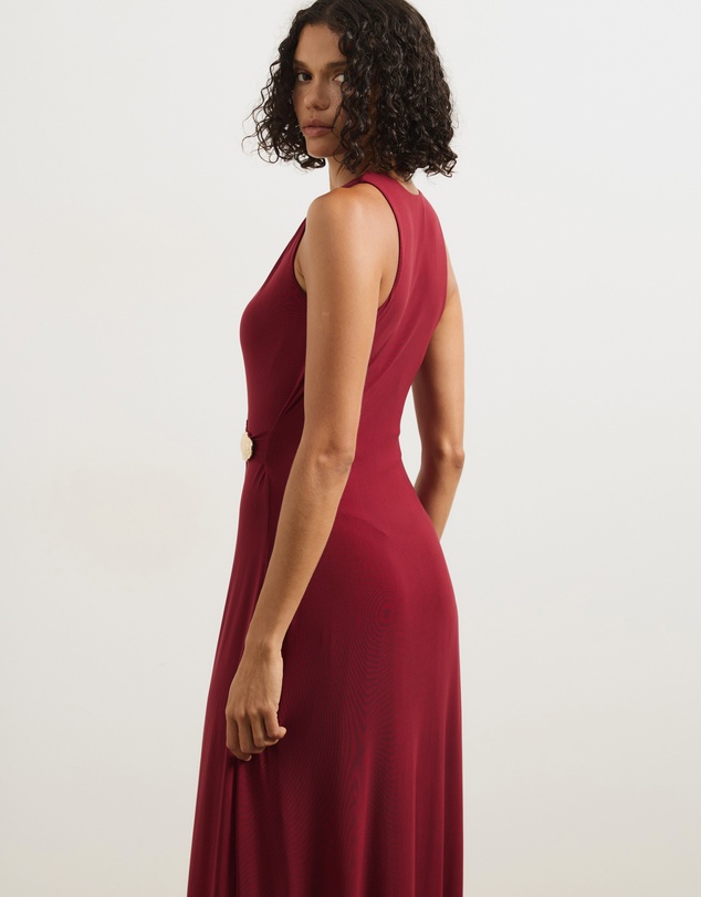 Atmos&Here - Ginni Wrap Mesh Midi Dress