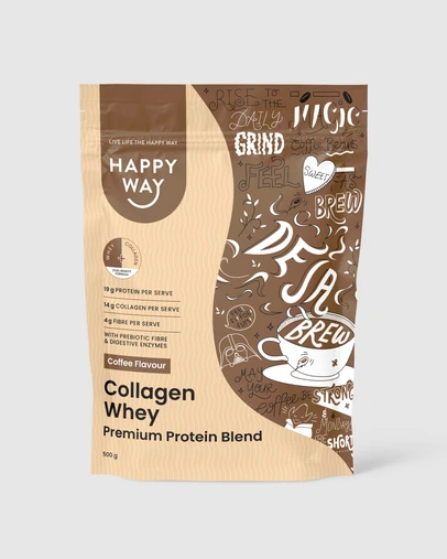 Happy Way - Coffee Collagen Whey Protein Powder