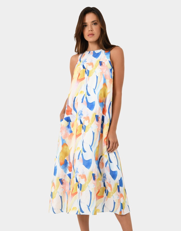 Forcast - Myka A-Line Tie Waist Dress