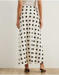 Atmos&Here - Felicity Polka Dot Maxi Skirt