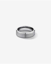 Michael Hill - 7mm Bevelled Edge Wedding Band in Tungsten