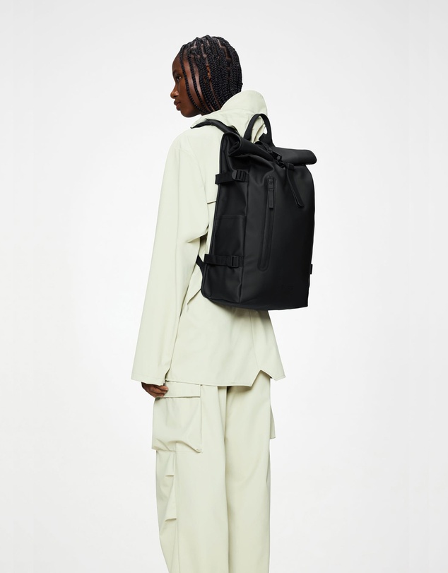 RAINS - Rolltop Rucksack Large Black