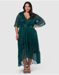 Pink Dusk by Curve Project - Tease Me Maxi Dress
