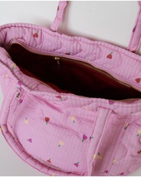 Mosey Me - Forget Me Not Quilted Bag in Peony