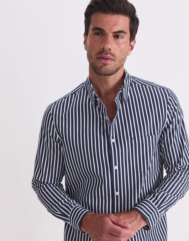 Sportscraft - Ryan Long Sleeve Stripe Shirt