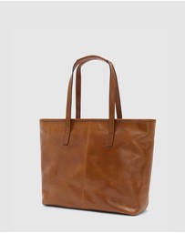 Florence - The Beatrice Tan Leather Tote Work Bag