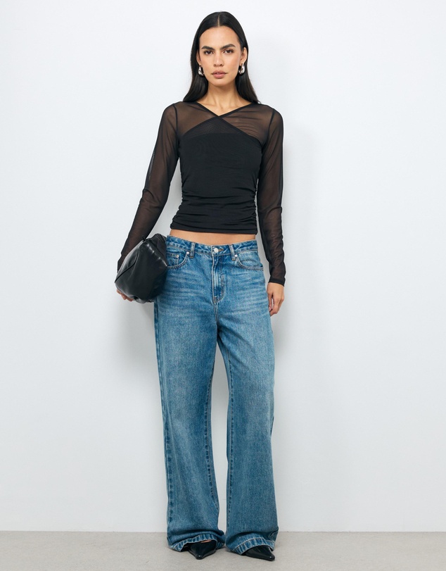 AERE - Aura Crossover Mesh Top