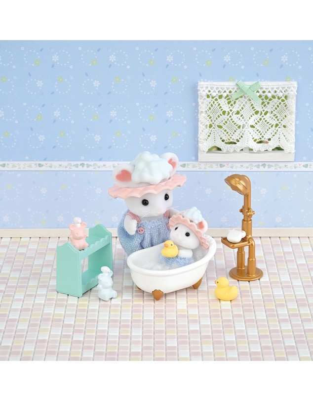 Sylvanian Families - Bath Time Bubble Siblings