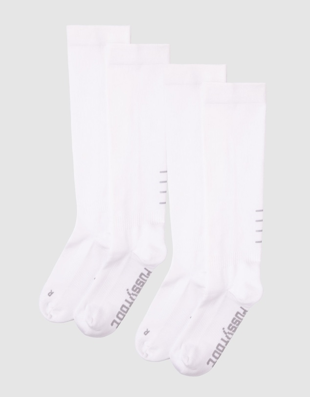 Pussyfoot - 2 Pack Compression Knee High Socks – Supportive & Anti-bacterial