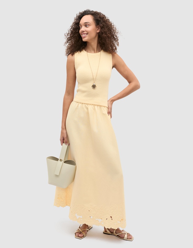 Seed Heritage - Cutwork Midi Skirt
