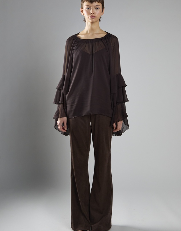 Glamorous - Multi Ruffle Long Sleeve Top