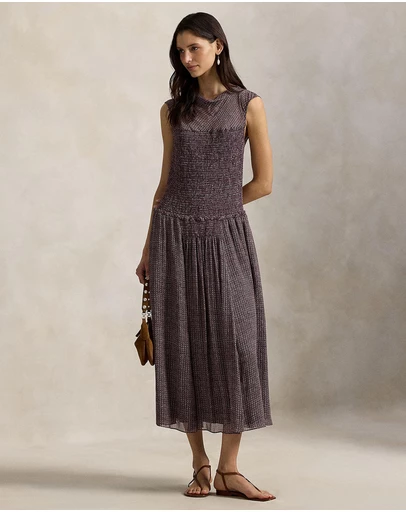Polo Ralph Lauren - Crinkle Printed Dress