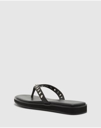 Nakedvice - The Tahnee Black Studded Thong