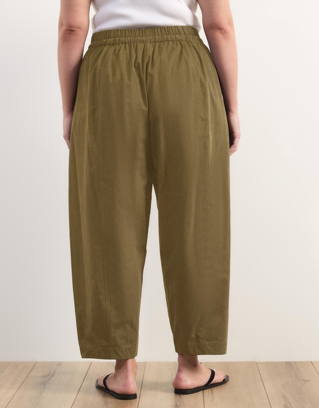 Atmos&Here Curvy - Sienna Cotton Barrel Leg Pants