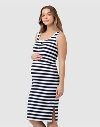 Ripe Maternity - Lee Button Down Rib Dress