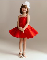 Bardot Junior - Charlotte Trim Mini Dress - Kids-Teens