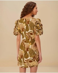 Farm Rio - Shell Mix Sand Mini Dress