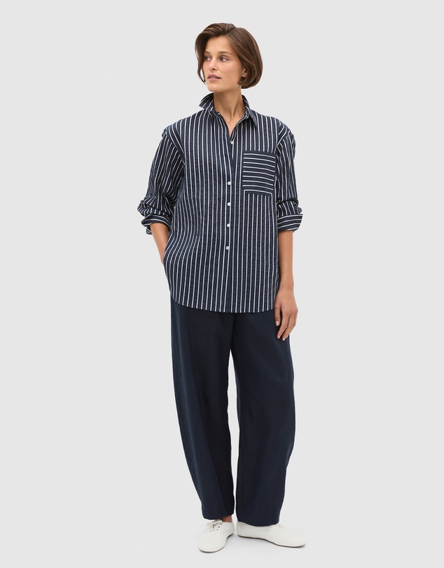 Seed Heritage - Textured Stripe Pocket Shirt