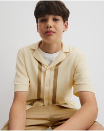 Country Road - Teen Knit Stripe Detail Shirt