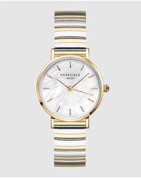 Rosefield - The Small Edit Two-Tone Half Moon Bracelet Watch