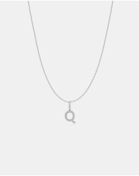 Ania Haie - Ania Haie Silver Letter Q Initial Necklace