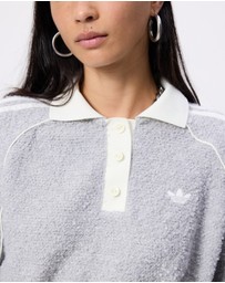 adidas Originals - Boucle Oversized Polo Crew Shirt