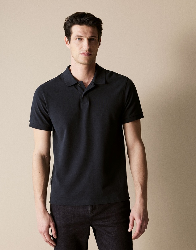 Trenery - Classic Pique Polo in Navy