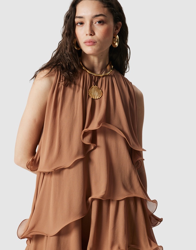 & Other Stories - Sleeveless Frill Mini Dress