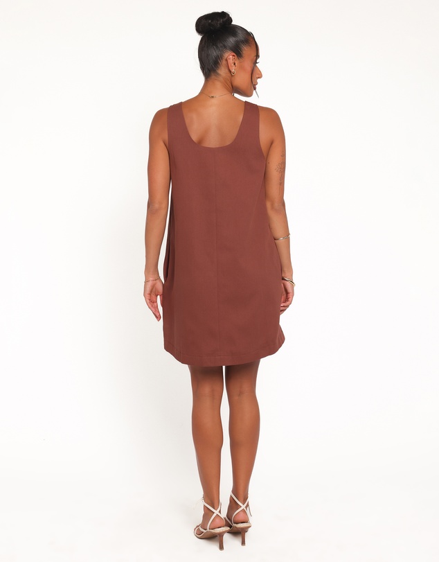 Petal & Pup - Elyria Mini Dress - Brown