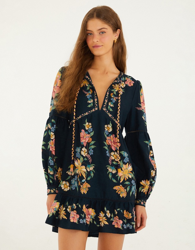 Farm Rio - Maira Floral Mini Dress