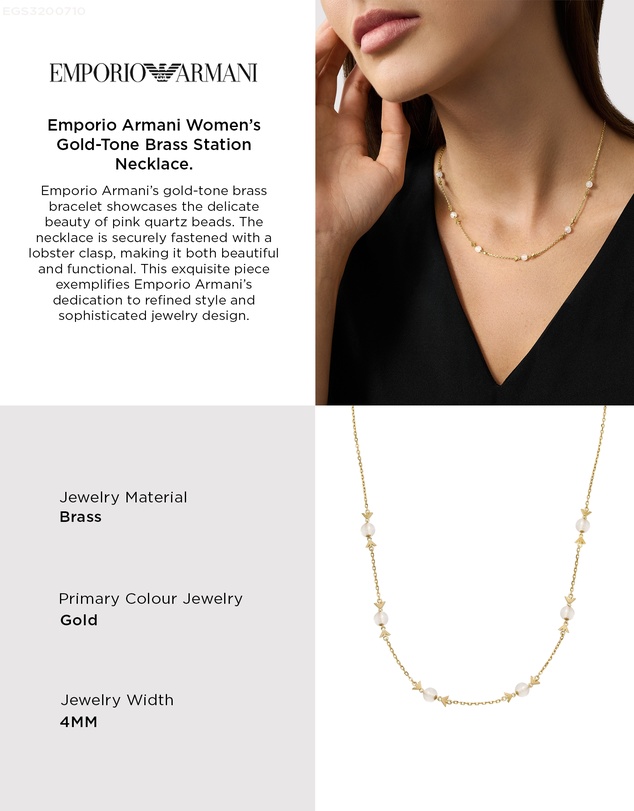Emporio Armani - Gold Tone Necklace