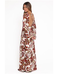 Petal & Pup - Inala Maxi Dress - Brown Floral