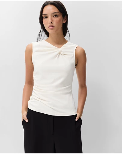 UNISON - Knot Detail Sleeveless Tee