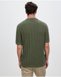 Staple Superior - Jeremiah Organic Cotton Polo Knit Top