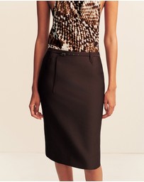 Shona Joy - Otis Belted Midi Skirt