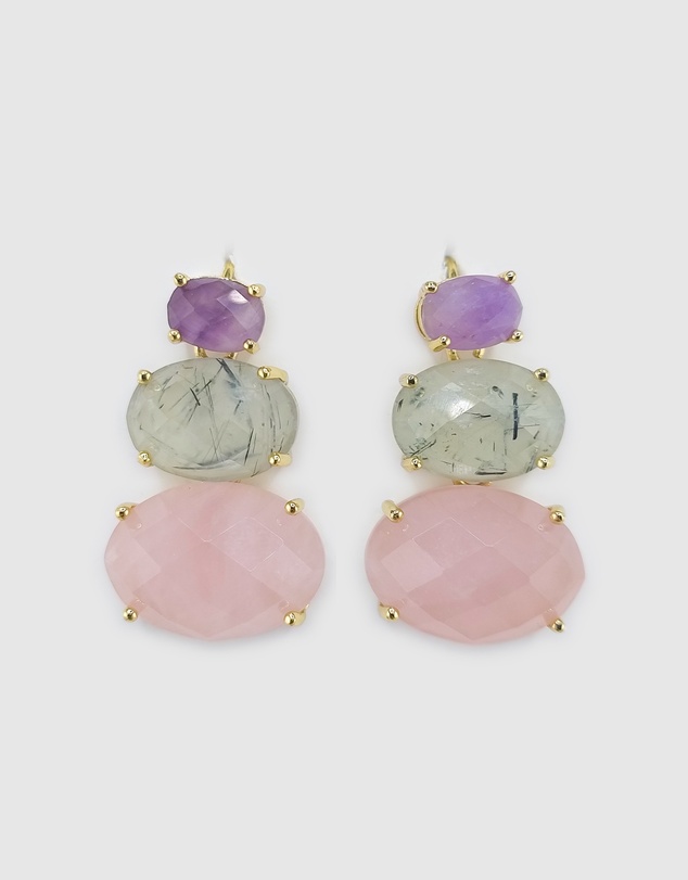 Miz Casa and Co - Cleo Gemstone Studs Earrings