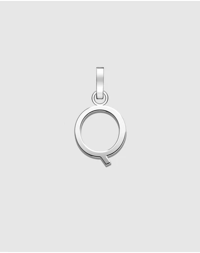 Rosefield - Pendant Silver Tone Letter Q