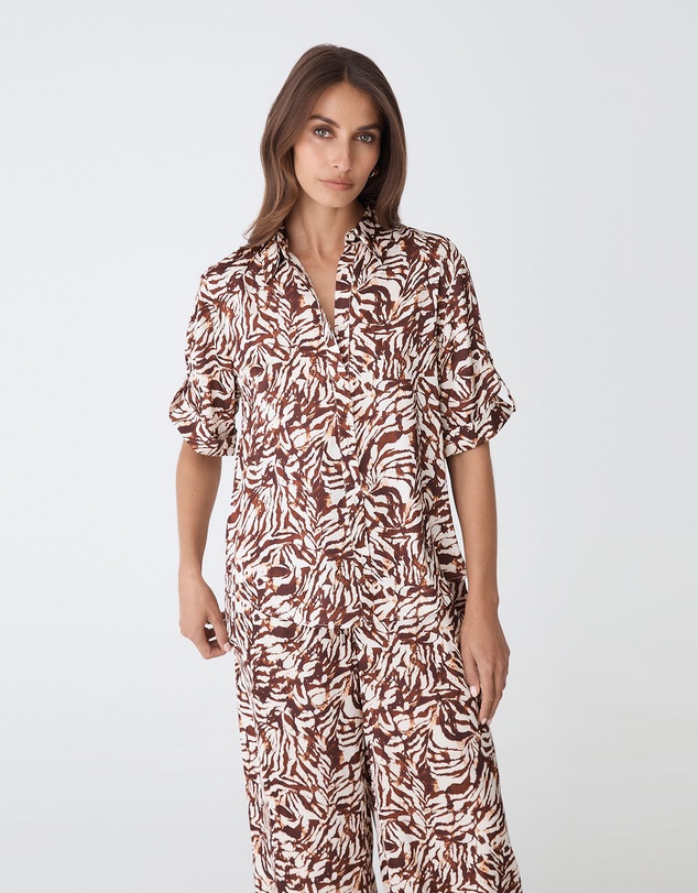 Forcast - Zuhara Roll Cuff Shirt