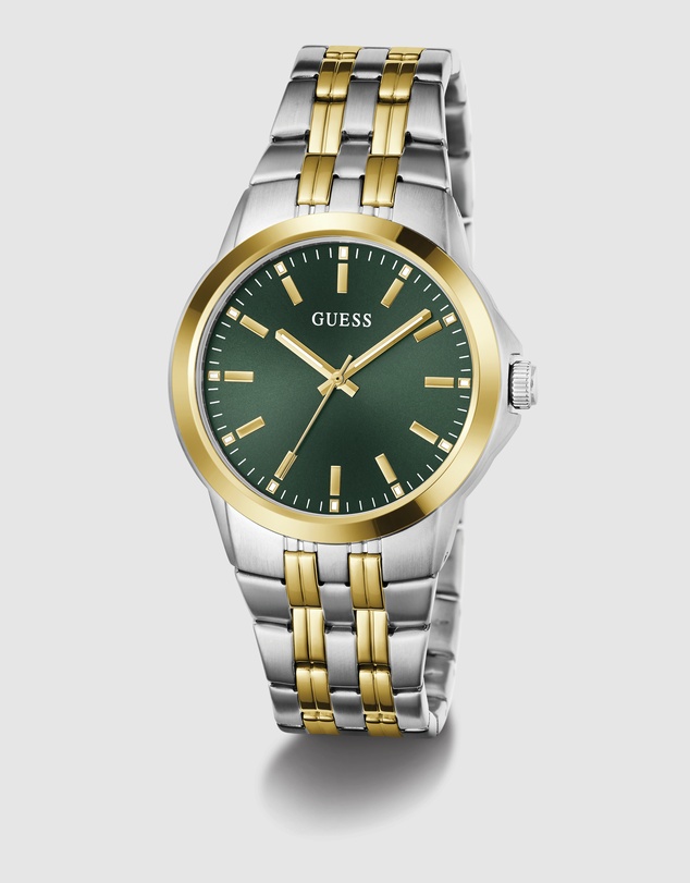 GUESS - GUESS Mens Two-Tone Analogue Watch