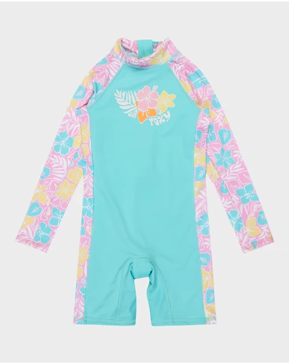 Roxy - Girls 2 to 7 Tropical Square One Piece Rash Vest