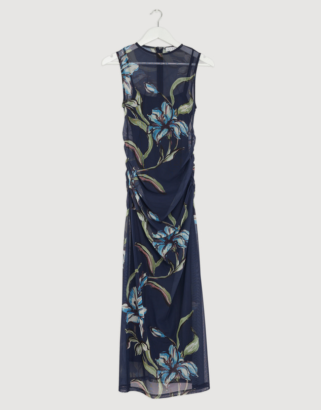 Revibe - Repaired AERE Skye Mesh Midi Dress - AU 8