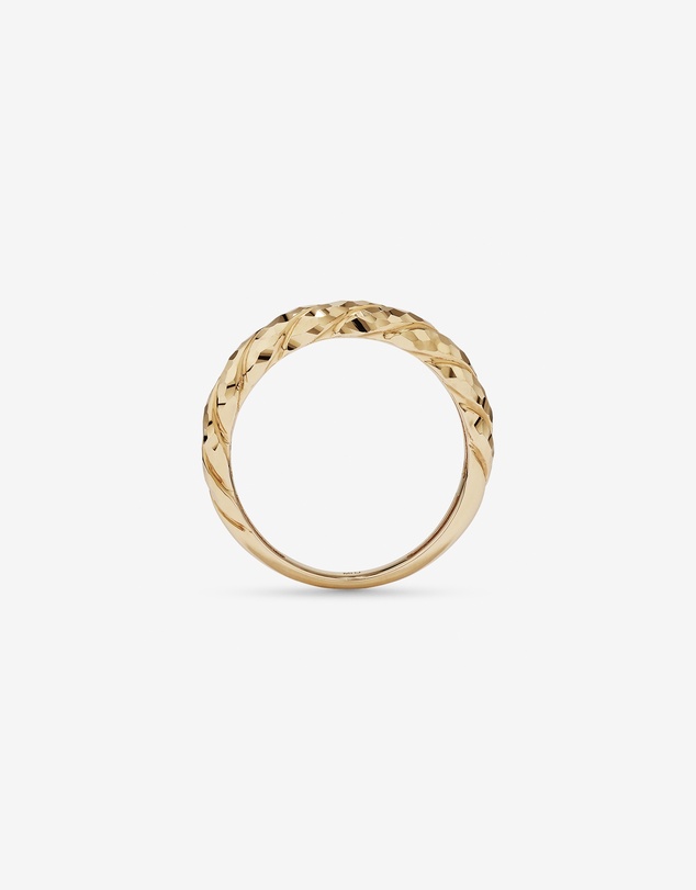 Michael Hill - Diamond-Cut Crossaint Ring in 10kt Yellow Gold
